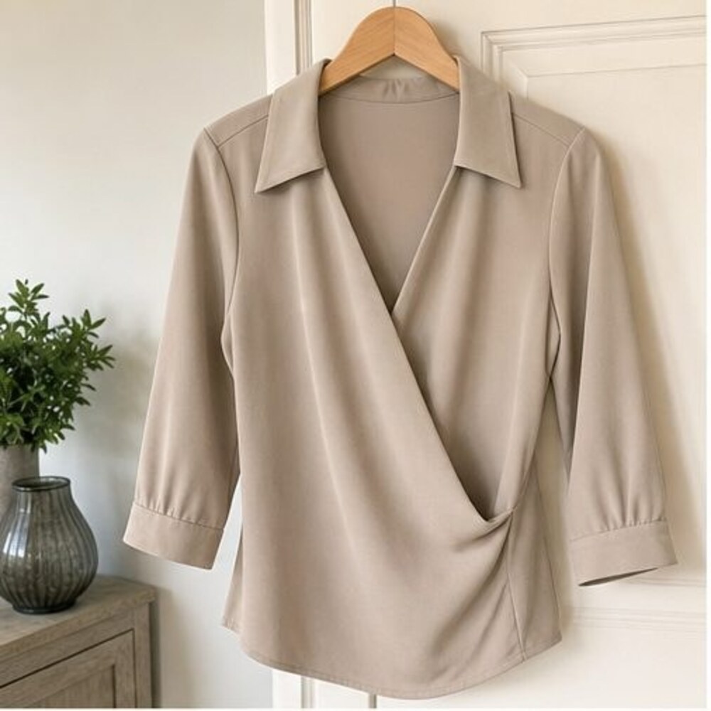 Sand Wrap Blouse